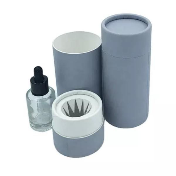 Cosmetic Bottles Cardboard Tubes Perfume Cylinder Packaging Boxes With Paper