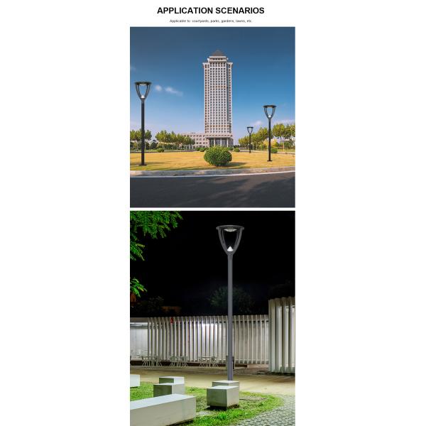 Outdoor ROHS Anti Shock 20W 6000K LED Lawn Lamp Easy To Install