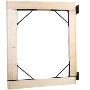 No-Sag EasyGate Bracket Kit Strong Corner Brace and Hinge for Iron Gate