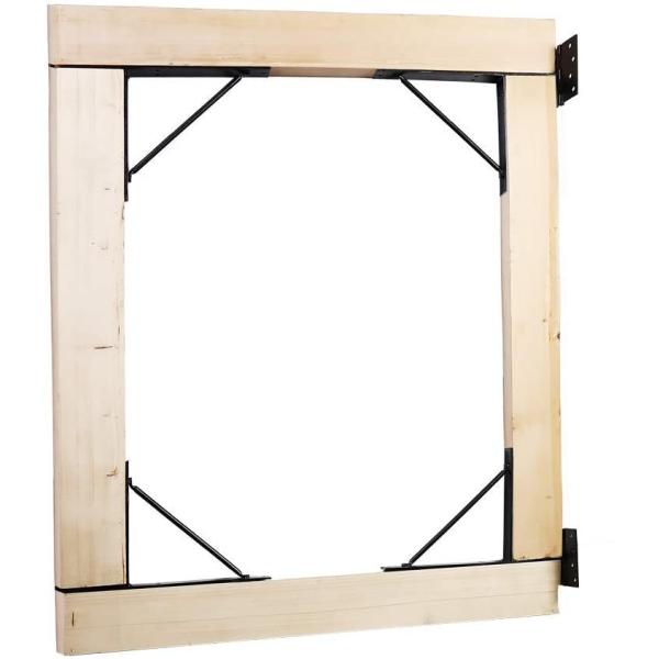No-Sag EasyGate Bracket Kit Strong Corner Brace and Hinge for Iron Gate
