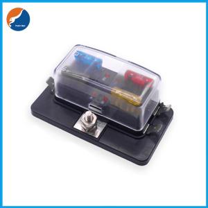 Button Pom 4 Poles ATO ATC Automotive Car Blade Fuse Block With Copper Connect