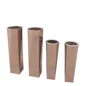 High quality planters vertical octagonal metal flower pots