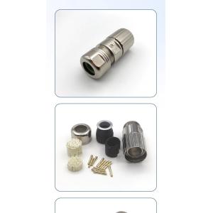 Silver Color Contact Plating Servo Motor Connectors M23 M40