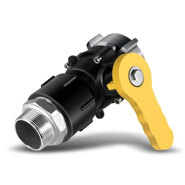 Round PP Durable IBC Tank Adapter S60*6 Coarse Thread To 20MM Fine Thread Thicken Water Tank Fittings