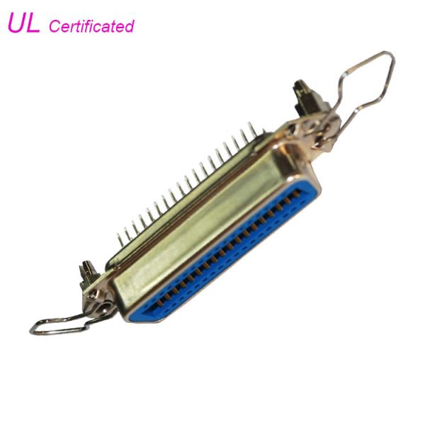 Centronic Straight Angle Receptacle 50 Pin Female PCB Connector with clips