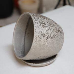 Quality Customized Round Ceramic Pots Wide Selection Drainage Included for sale