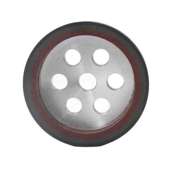 Buy BOKE three band resin beveling glass grinding wheel  abrasive polishing edging machine at wholesale prices