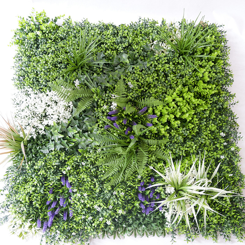 Quality Faux Ivy Artificial Boxwood Hedge Grass Panel Wall 30mm for sale