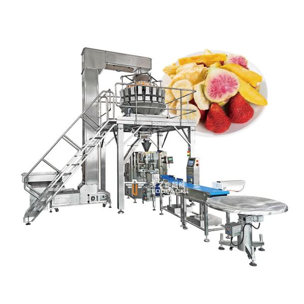 Automatic Weighing Filling Dried Blueberry Strawberry Frozen Fruits Vertical