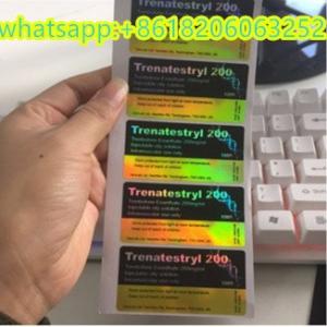 China Hologram Laser Effect Testos E 250 Injection Steroide 10ml Vial Labels on sale