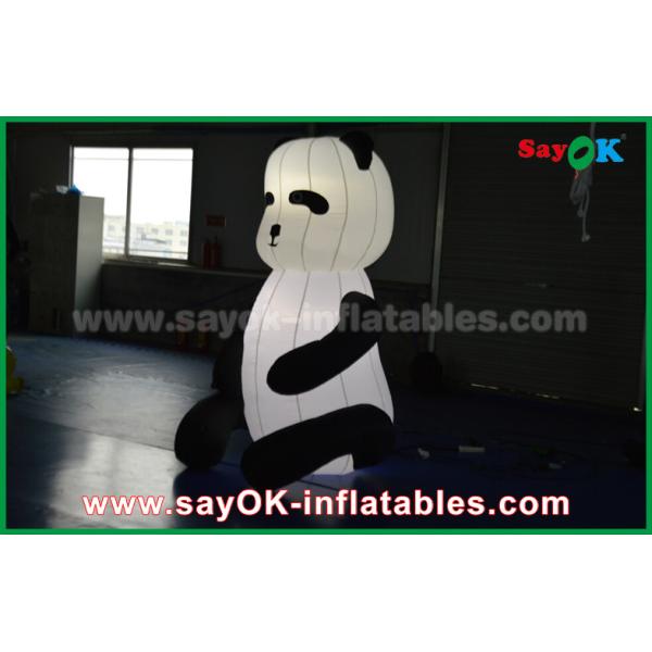 Durable Custom Inflatable Products , Animal Inflatable Panda Cartoon For Advertising