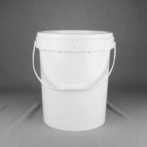 Round Five Gallon Plastic Buckets With Long Lasting UV Resistance