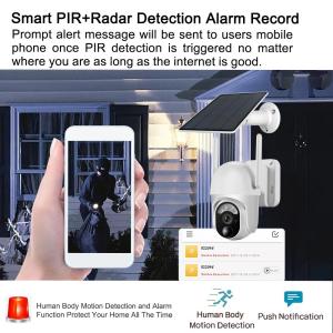 7800mAh Rechargeable Battery Security Camera 2.4Ghz WiFi Wire Free Security