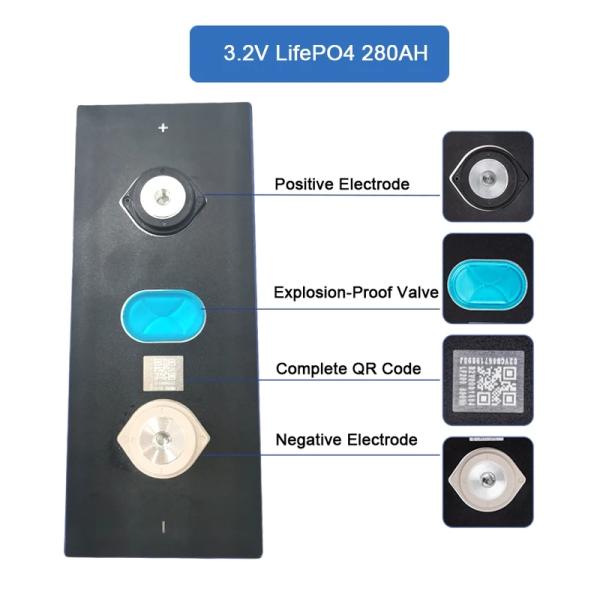 OEM LFP LiFePO4 Battery Cell 280Ah 3.2V Prismatic Cells LiFePO4