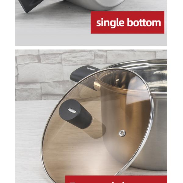 Hot Sale Pot Set New Bakelite Binaural Handle Cooking Soup Pot Set 304 Stainless Steel Cookware Set