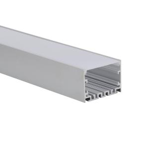 Buy 6063t5 50x50mm Pendant PC Cover Led Strip Channel With Diffuser at wholesale prices