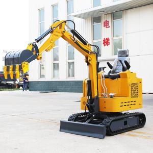 Digging Trenches Small Digger 1.8 Ton Crawler Towable Gasoline Micro Earth