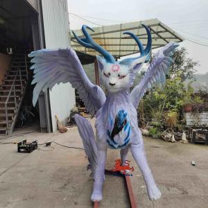 Weather Resistance Amusement Park Animatronics Chinese Ancient Animals Baize
