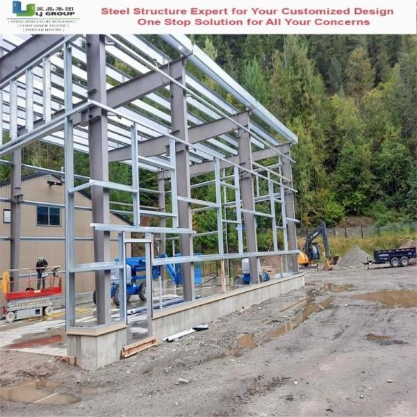 Buy CE Certified Prefabricated Steel Structure Warehouse with Galvanized Frame at wholesale prices