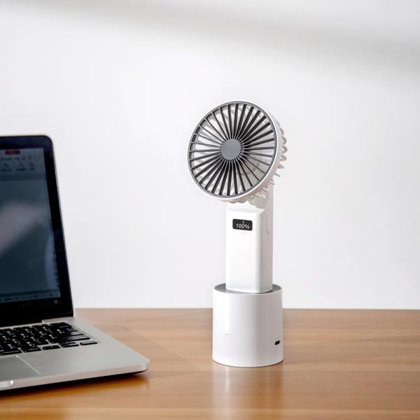 Buy Portable LED Digtial Display 4000mAh Mini USB Handheld Fan at wholesale prices