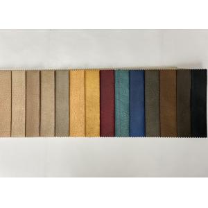 Plain Sweat Leather Sofa Fabric 150gsm Faux Suede Upholstery Fabric