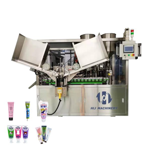 Cosmetic Cream Toothpaste Plastic Tube Filler Packaging Filling And Sealing