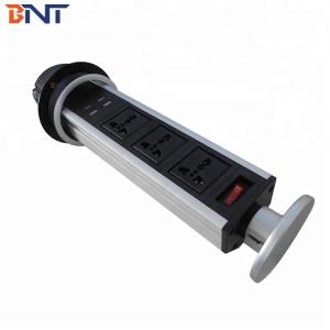 110 V~240 V Kitchen Pull Up Socket with USB Charger for Table Pop Up Outlets