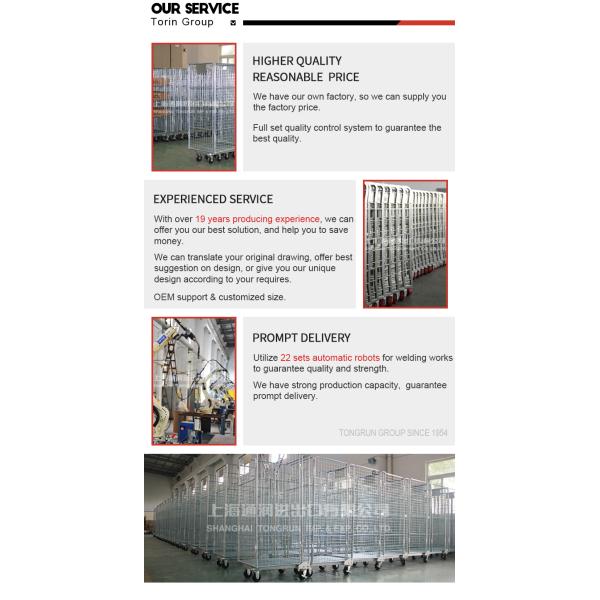 Torin SWK1021 Double Folding Logistics Processing Steel Roll Container roll Cart