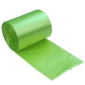 China High Capacity Flat Compostable Trash Bags Impervious Liquid Easy Use on sale