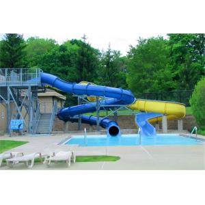 Outdoor Water Park Swimming Pool Thrilled Slide For Adults