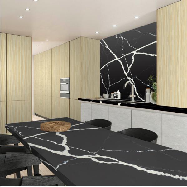 Home Decoration Quartz Wall Panels , Polished Quartz Shower Surround Panels