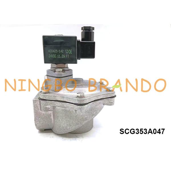 Buy 1.5" SCG353A047 Right Angle Diaphragm Integral Pilot Pulse Valve 12VDC 24VDC 110VAC 220VAC at wholesale prices