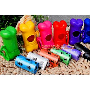 Bone shaped pet waste bag clean-up holders ,pet dog poop bag dispenser with 20
