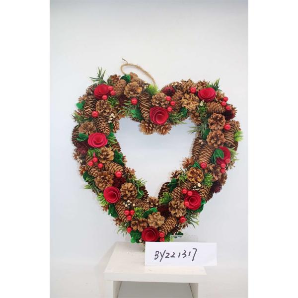 Wholesale Artificial Christmas Door Decoration Supplies Nature Pine Cone Large