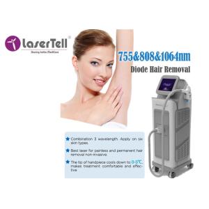 15x15mm Diode Laser Hair Removal Beauty Machine Lasertell Triple Wavelength