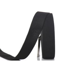 Soft 3mm Knit Gym Elastic Rope / Thin Strapworks Polyester Webbing For Garments