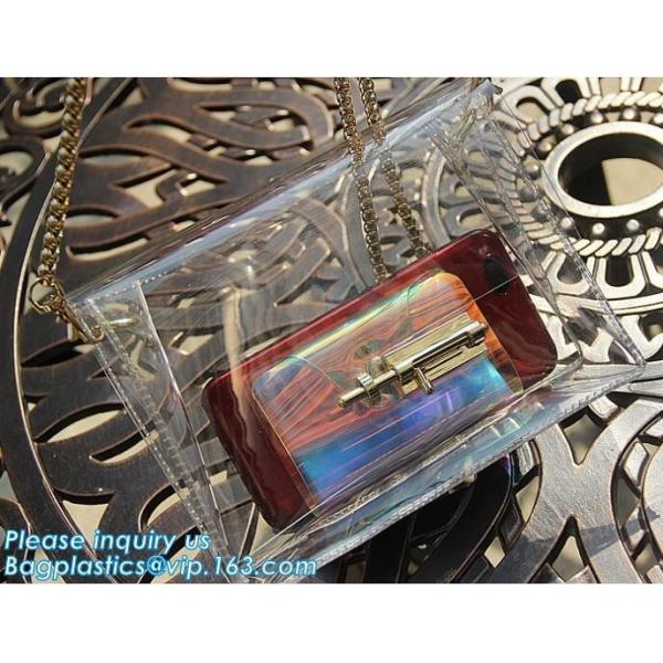 Buy Fashion PVC Tote Bag Shoulder Handbag Transparent PVC Beach Bag, Fashion transparent pvc ladies shoulder bag crossbody s at wholesale prices