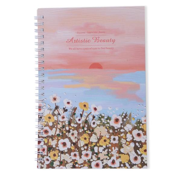 3D Printing Cover School Note Book for Student Spiral Binding 4 Colors Customized Design