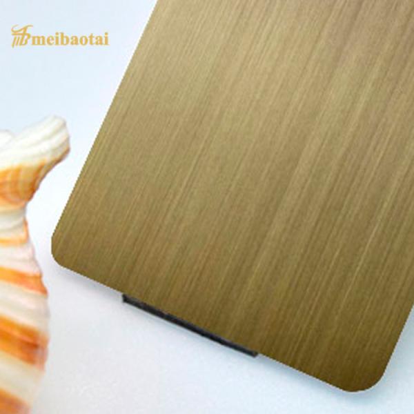 Wooden Pattern 304 Stainless Steel Sheet Brushed Four Feet For Kitchen