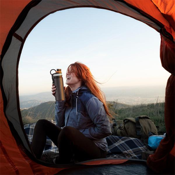 Double Wall Stainless Steel Vacuum Sports Bottle For Travel 23OZ