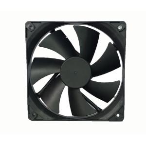 12 Volt DC Exhaust Fan Plastic Material 120*120*25mm Low Noise For Computer