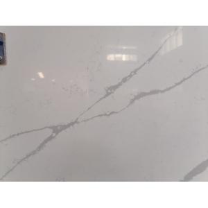 20MM Thickness Calacatta Quartz Stone Grey Veins Polished Marble Look Stone Slab