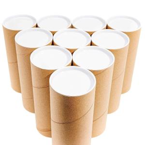 Personalized Cardboard Tube Packaging With Lid UV Coating Embossing