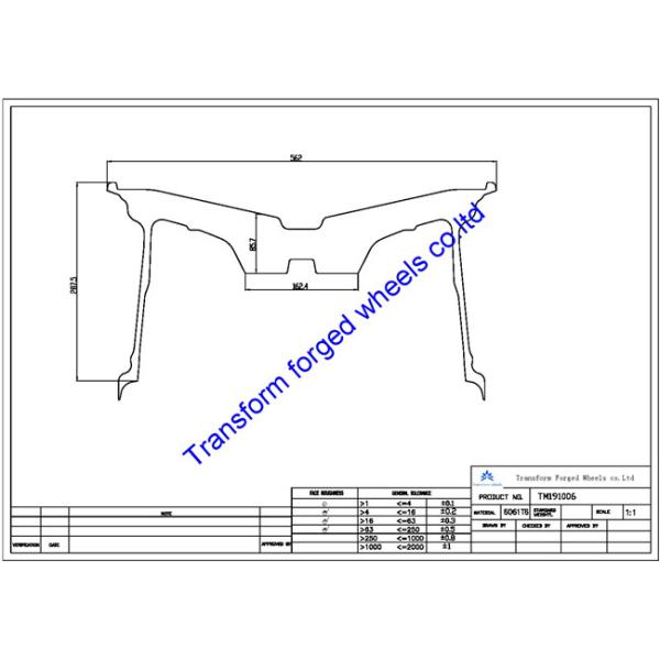Buy TM191006 19X10 inches forged wheels monoblock wheels blanks Dimple style barrel and rims at wholesale prices