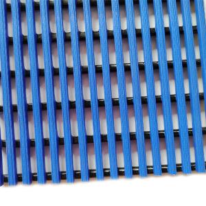 Open Grid PVC Safety Barefoot Comfort Mat Anti Slip Blue 120 CM