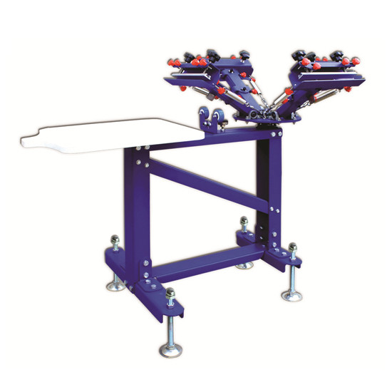 Buy manual stand entry level garment carousel screen printing machine with micro-registration at wholesale prices