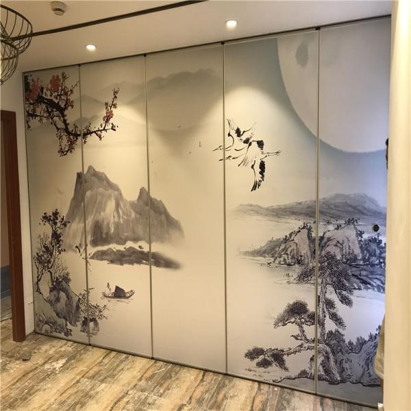 Aluminum Frame Fabric Acoustic System Davao Foldable Sliding Partition For Meeting Room