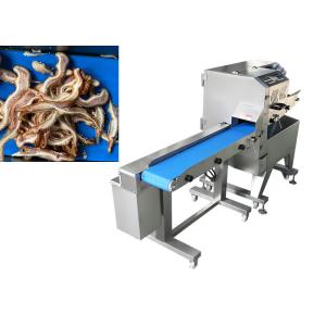 Stainless Steel Cooked Beef Meat Slicing Machine 160mm Width Conveyor Belt