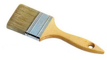 Buy 4" White Bristle House Paint Brush with Lacquered Wood Handle at wholesale prices