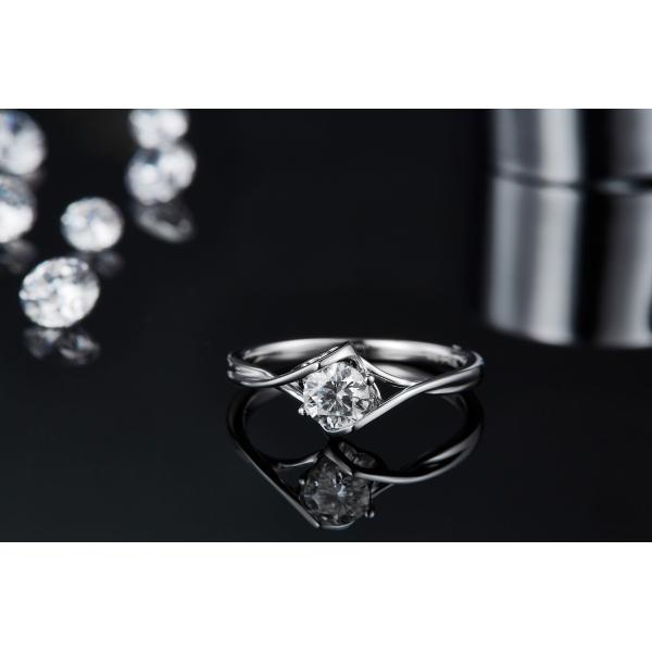 925 Sterling Silver Women Jewelry 3 carat Natural Moissanite Promise Ring Wedding Ring Engagement Gemstone Jewelry